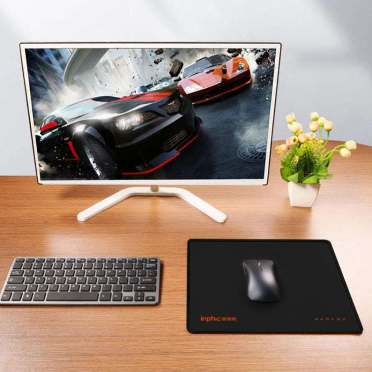 Inphic PD100 Anti-slip Washable Mouse Pad Computer Desk Pad, Size: 25x30cm(Black)