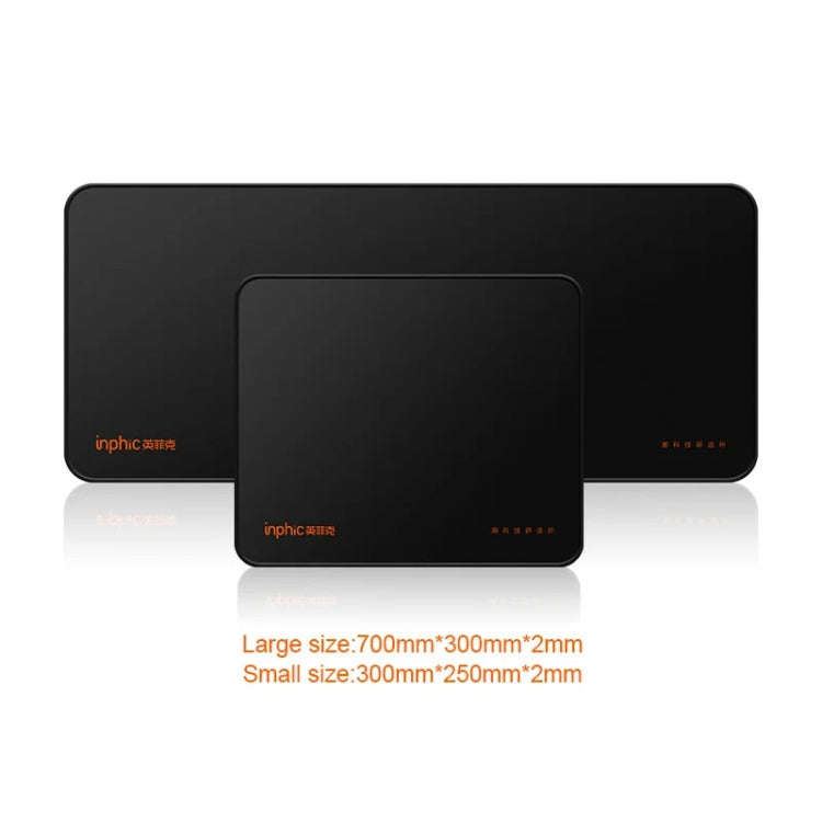Inphic PD100 Anti-slip Washable Mouse Pad Computer Desk Pad, Size: 25x30cm(Black)