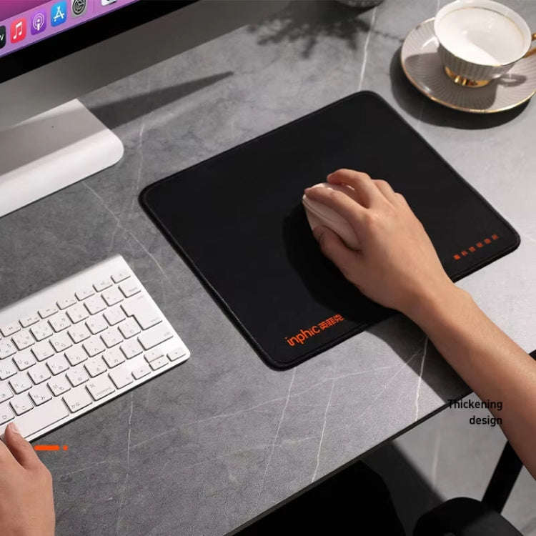Inphic PD100 Anti-slip Washable Mouse Pad Computer Desk Pad, Size: 25x30cm(Black)
