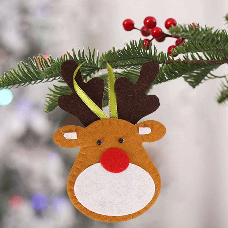 Non-woven Christmas Decorations Christmas Tree Pendants, Spec: Big-faced Elk