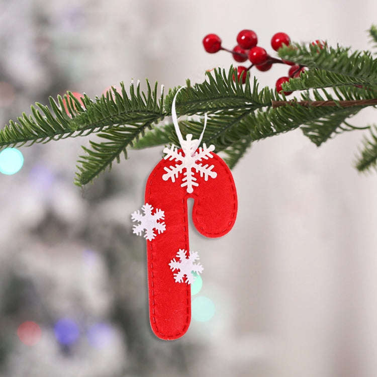 Non-woven Christmas Decorations Christmas Tree Pendants, Spec: Crutch