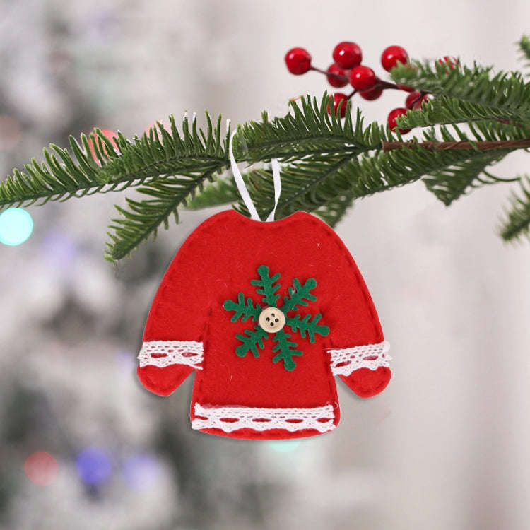 Non-woven Christmas Decorations Christmas Tree Pendants, Spec: Red Clothes