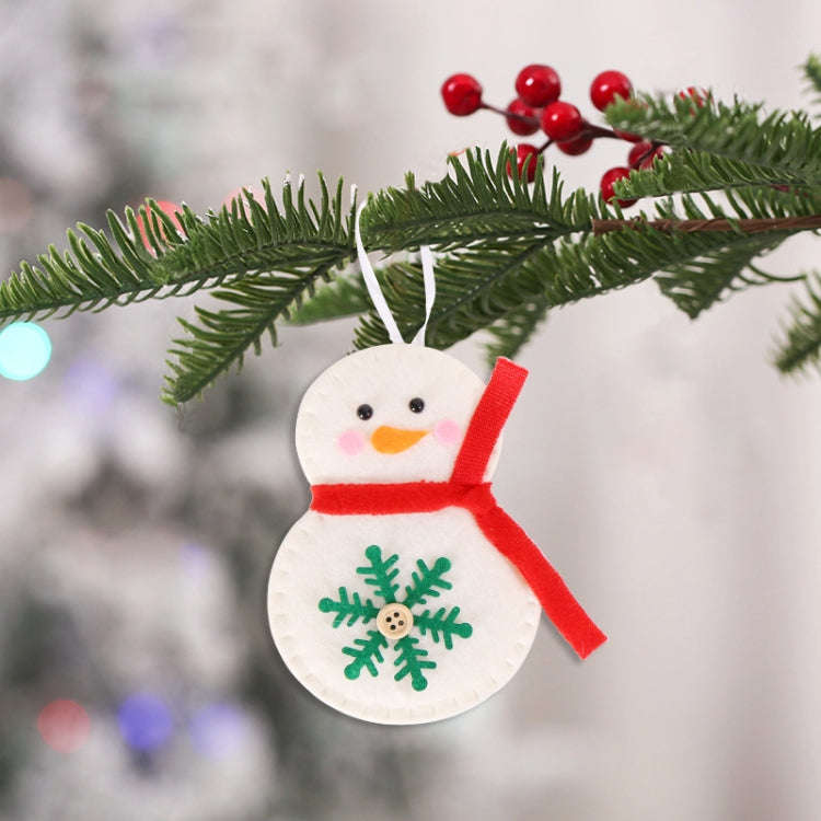 Non-woven Christmas Decorations Christmas Tree Pendants, Spec: Red Snowman