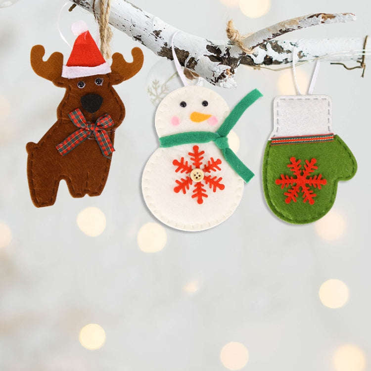 Non-woven Christmas Decorations Christmas Tree Pendants, Spec: Gloves