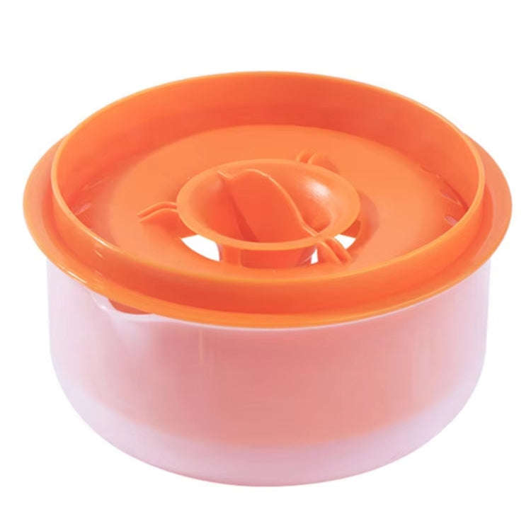 Large Capacity Egg White Egg Yolk Separator with Storage Box Bakeware Kitchen Tools(Orange)