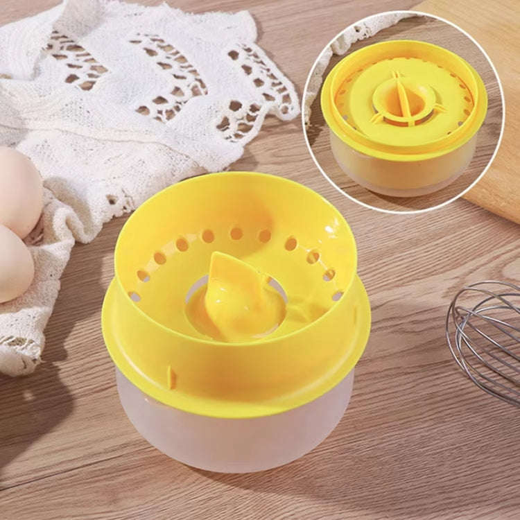 Large Capacity Egg White Egg Yolk Separator with Storage Box Bakeware Kitchen Tools(Orange)