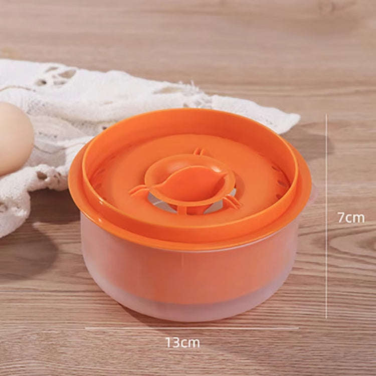 Large Capacity Egg White Egg Yolk Separator with Storage Box Bakeware Kitchen Tools(Orange)