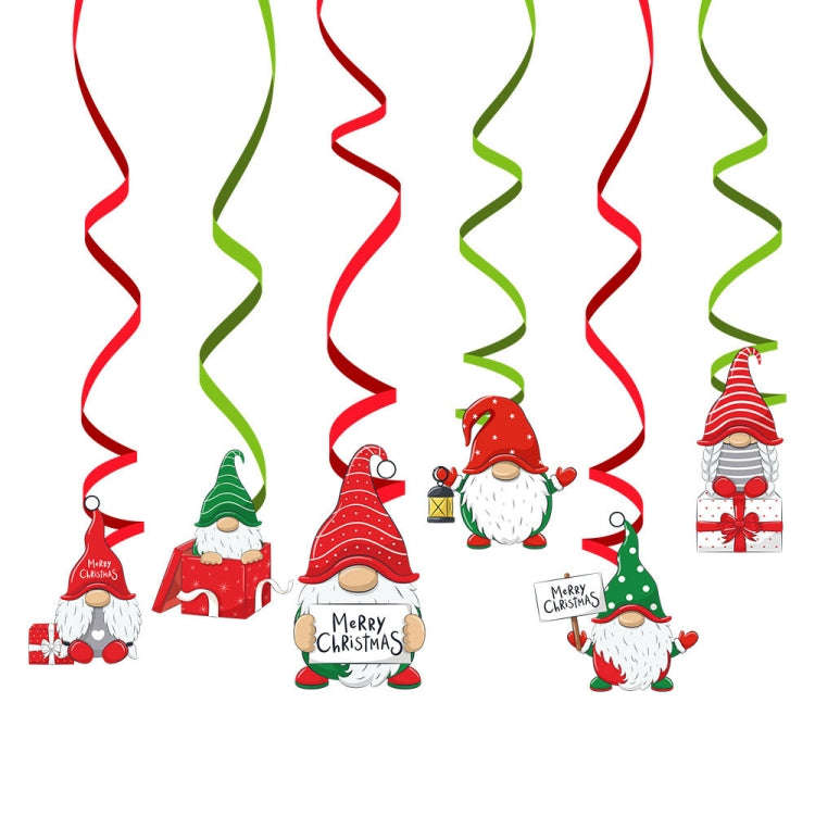 Christmas Cartoon Spiral Pendants Party Scene Decorations(Rudolph)