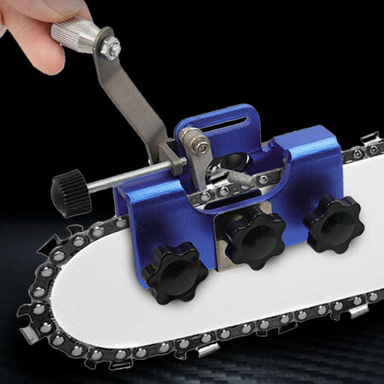 Portable Handheld Electric Saw Hand-cranked Chain Sharpener With 3 Grinding Heads(Gold)