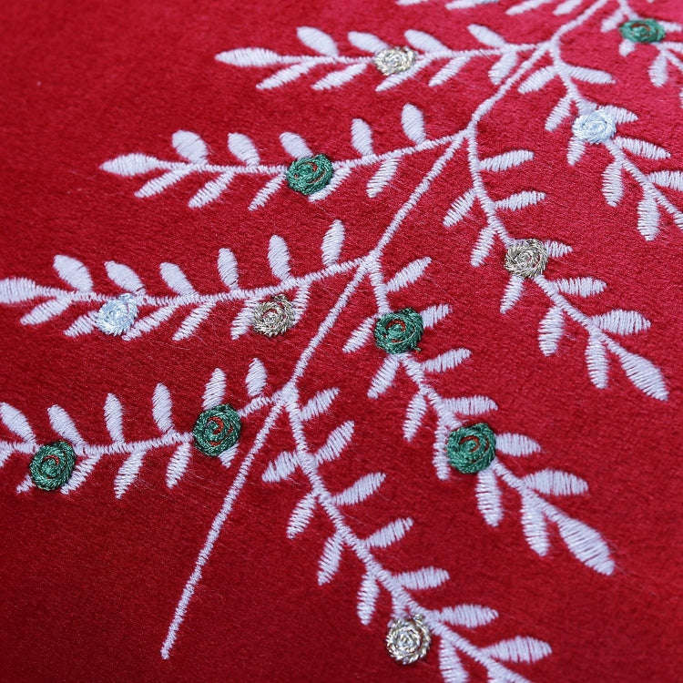 30x50cm Christmas Tree Embroidery Pillowcase Holiday Decoration Cushion Cover, Pillow Core Not In...