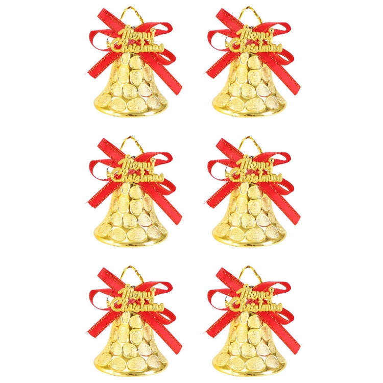 6pcs /Set 6cm Christmas Decoration Plastic Bells Christmas Tree Decoration Pendants