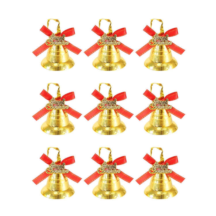 9pcs /Set 3.6cm Christmas Decoration Plastic Bells Christmas Tree Decoration Pendants