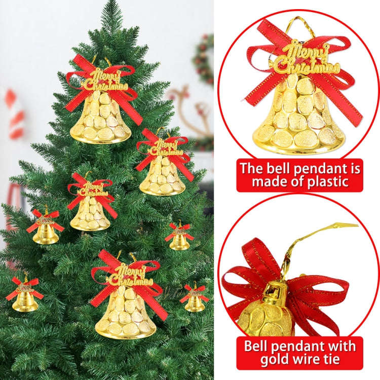 6pcs /Set 6cm Christmas Decoration Plastic Bells Christmas Tree Decoration Pendants