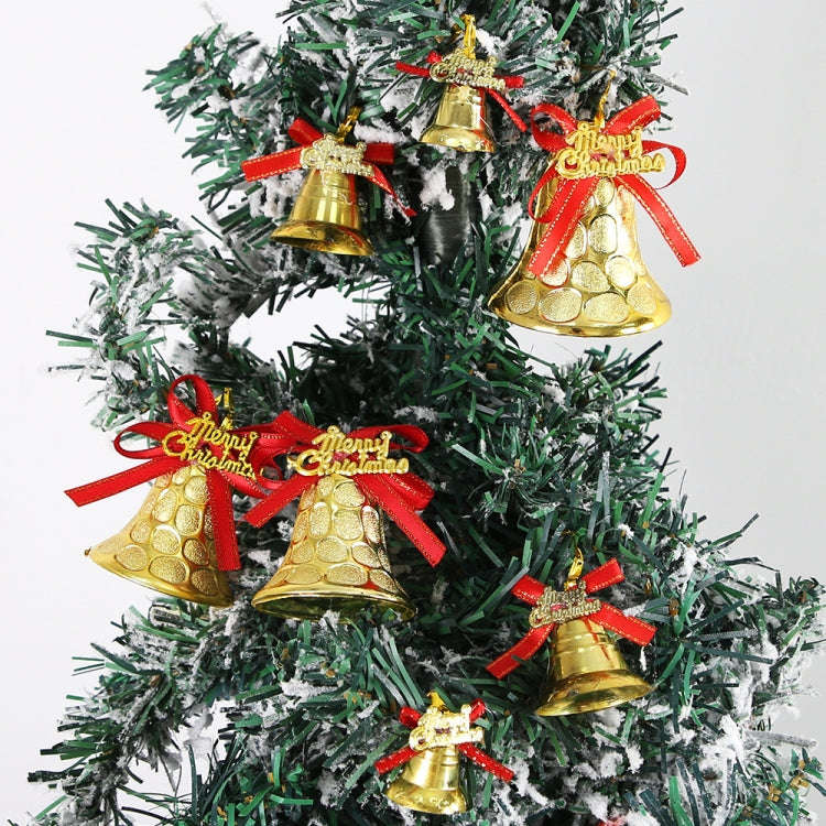 6pcs /Set 6cm Christmas Decoration Plastic Bells Christmas Tree Decoration Pendants