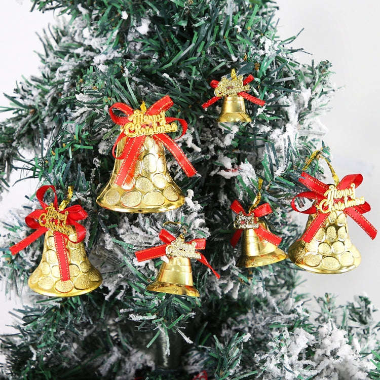 6pcs /Set 6cm Christmas Decoration Plastic Bells Christmas Tree Decoration Pendants