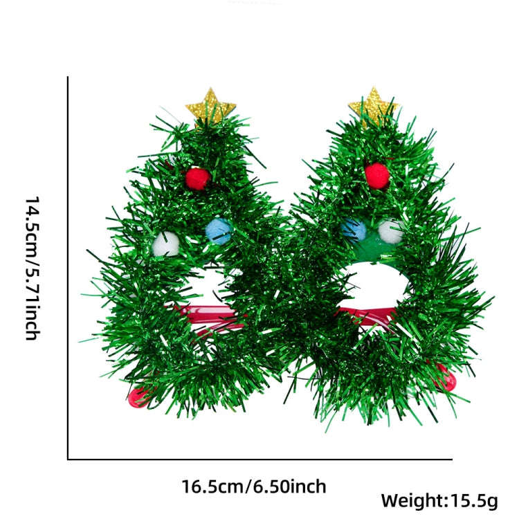 Christmas Decoration Glasses Masquerade Dress-up Glasses(Christmas Tree)
