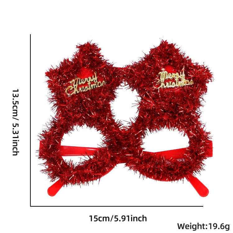 Christmas Decoration Glasses Masquerade Dress-up Glasses(Five-pointed Star)