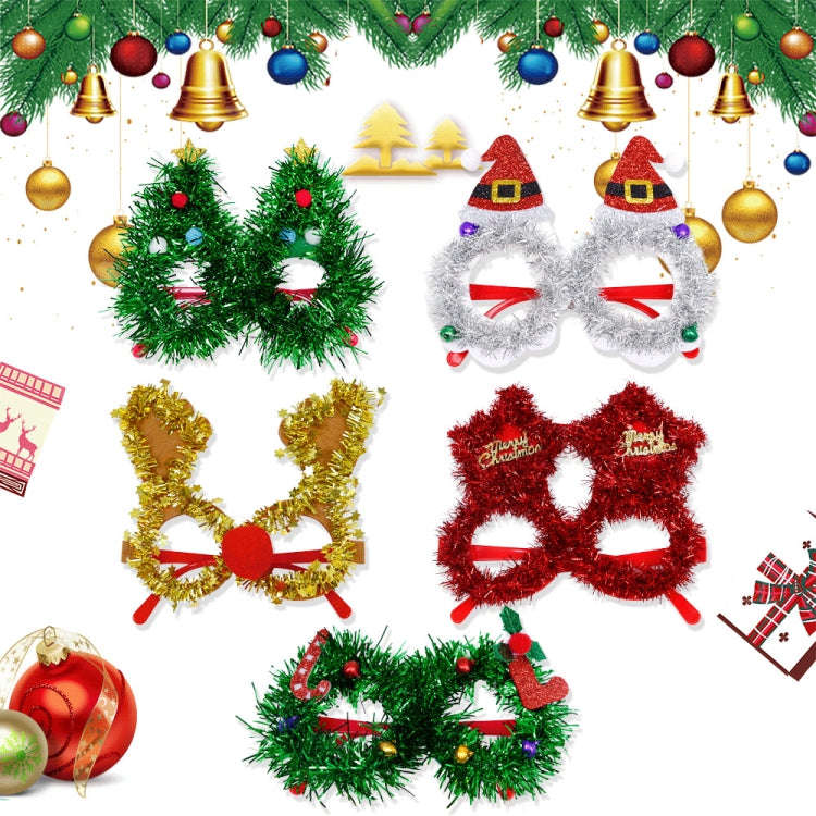 Christmas Decoration Glasses Masquerade Dress-up Glasses(Elk Horn)