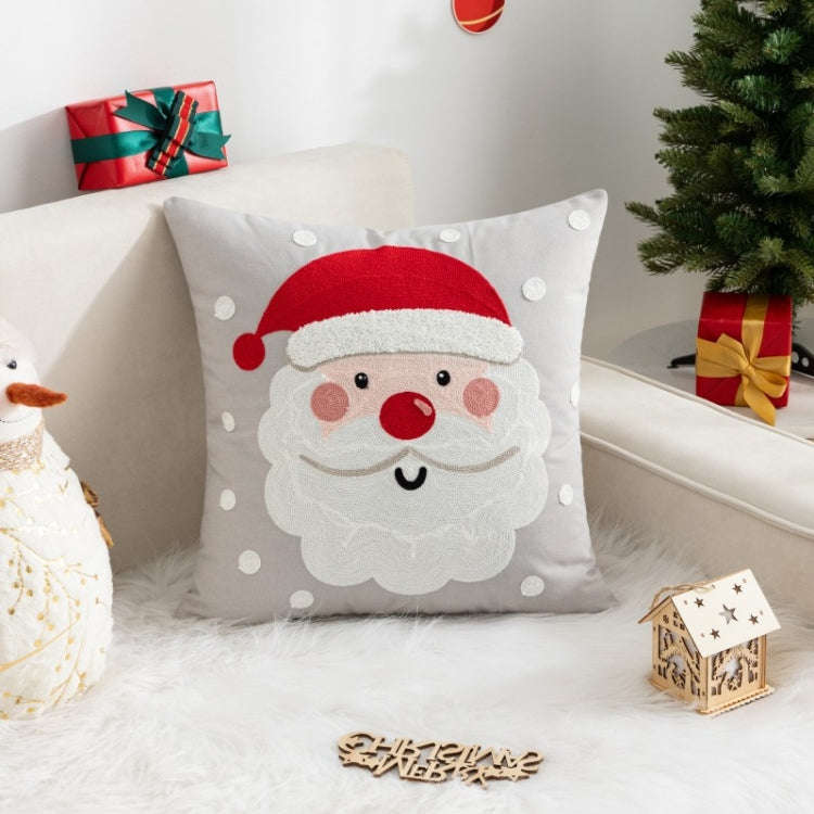 45x45cm Christmas Decoration Pillowcase Cartoon Printing Embroidery Pillow Cushion, Pillow Core N...