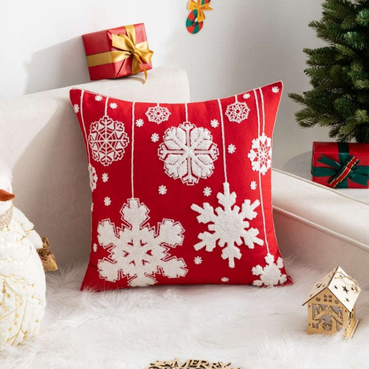 45x45cm Christmas Decoration Pillowcase Cartoon Printing Embroidery Pillow Cushion, Pillow Core N...
