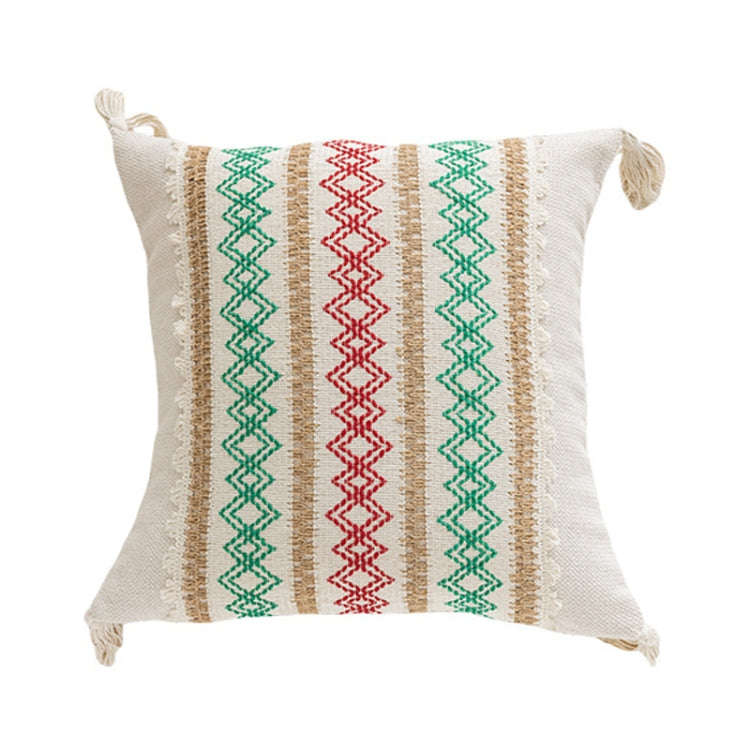 45x45cm Christmas Jacquard Sofa Pillowcase Simple Recliner Pillow Cover, Pillow Core Not Included...