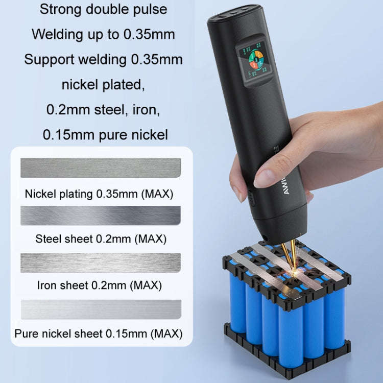 AwithZ Color Screen Portable Handheld Lithium Battery Nickel Sheet Spot Welding Machine(H2)