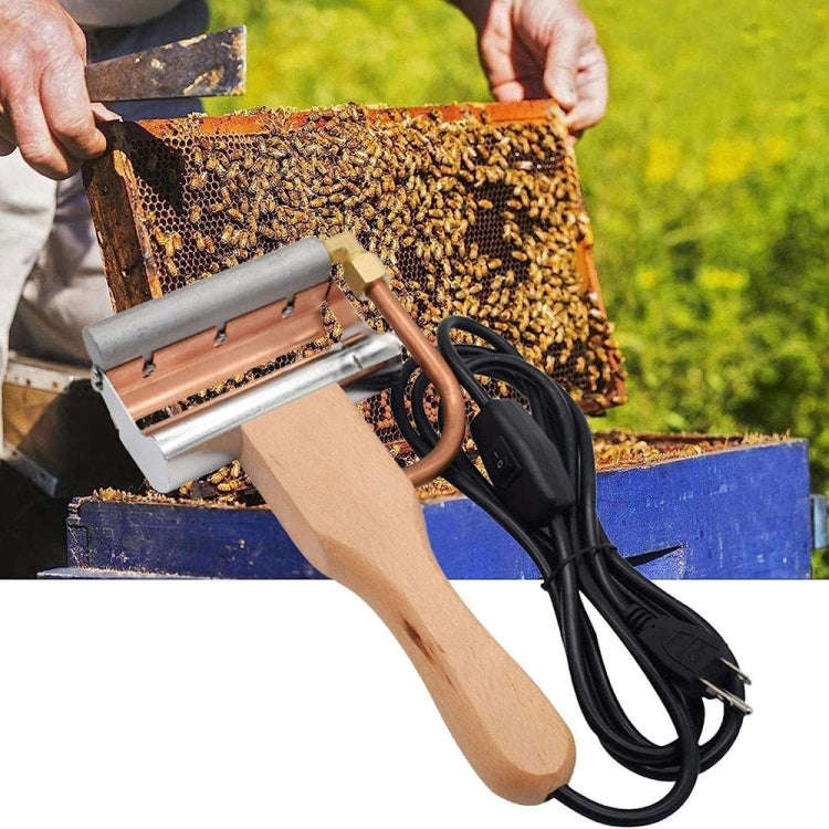 Electric Heating Honey Cutting Knife Beeswax Honey Scraper(EU Plug)