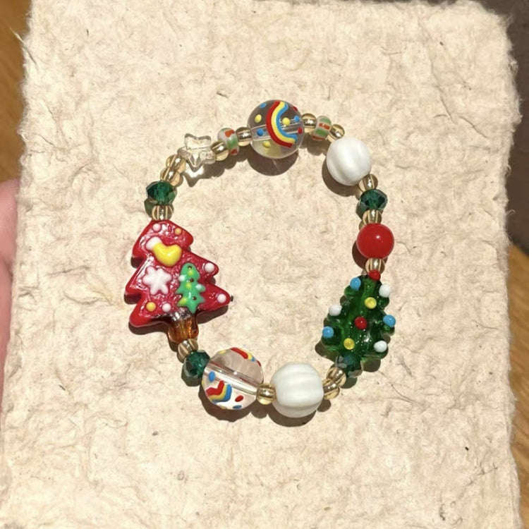 Christmas Beads Bracelet Holiday Ambience Exquisite Versatile Design Jewellery, Style: Christmas ...