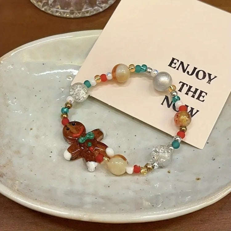 Christmas Beads Bracelet Holiday Ambience Exquisite Versatile Design Jewellery, Style: Christmas ...