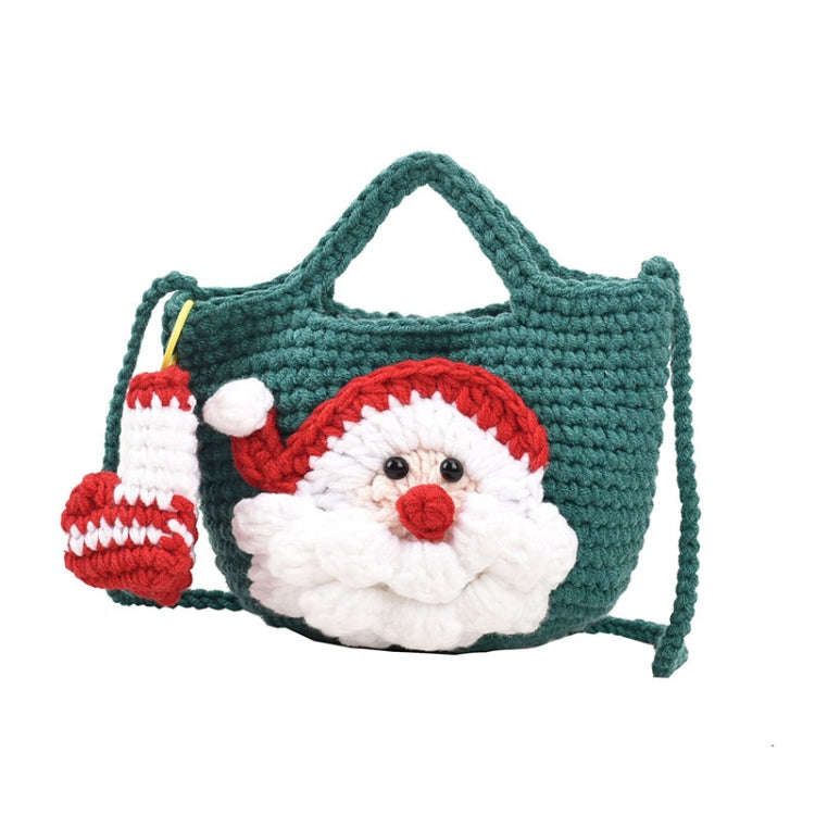 Christmas Handmade Woolen Knitting Bag Santa Claus Finished Bag()