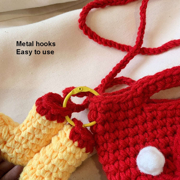Christmas Handmade Woolen Knitting Bag Santa Claus Finished Bag()