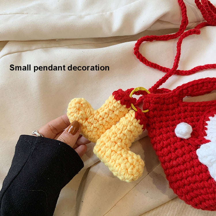 Christmas Handmade Woolen Knitting Bag Santa Claus Finished Bag()