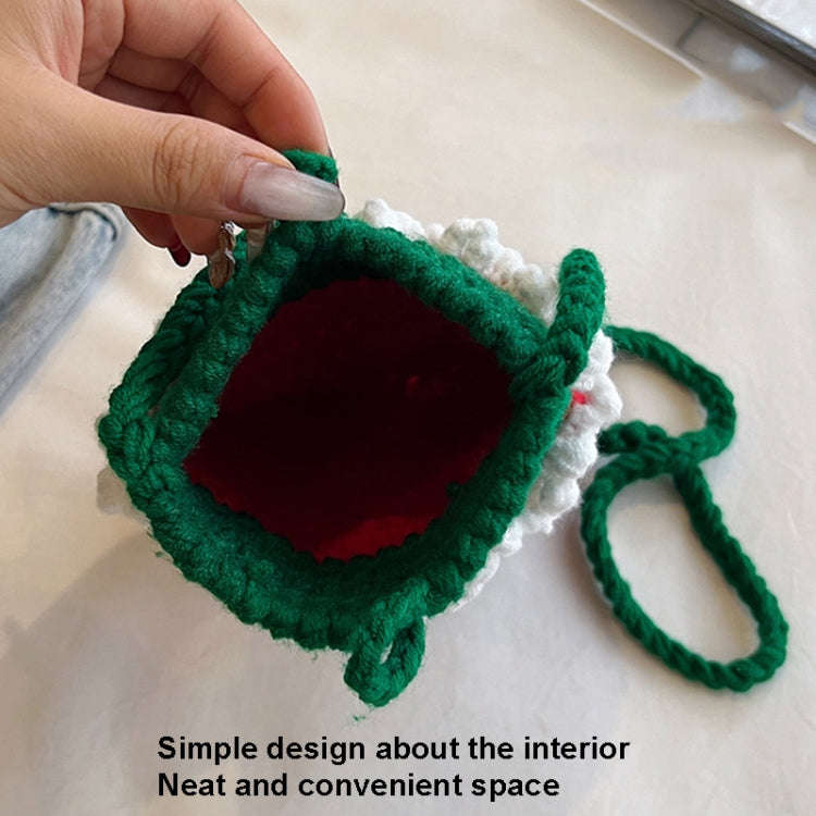 Christmas Finished Wool Crochet Mobile Phone Bag Shoulder Crossbody Bag(Style 3)