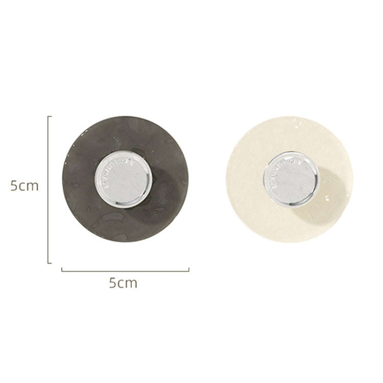 5pcs Strong Non-Marking Adhesive Hook Nail-Free Sticky Hook Bathroom Door Wall Clothes Hanger(White)