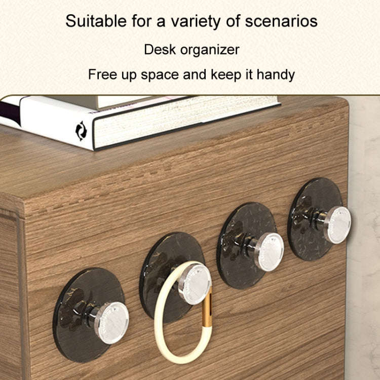 5pcs Strong Non-Marking Adhesive Hook Nail-Free Sticky Hook Bathroom Door Wall Clothes Hanger(White)