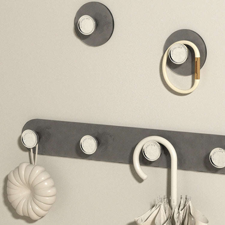 5pcs Strong Non-Marking Adhesive Hook Nail-Free Sticky Hook Bathroom Door Wall Clothes Hanger(White)