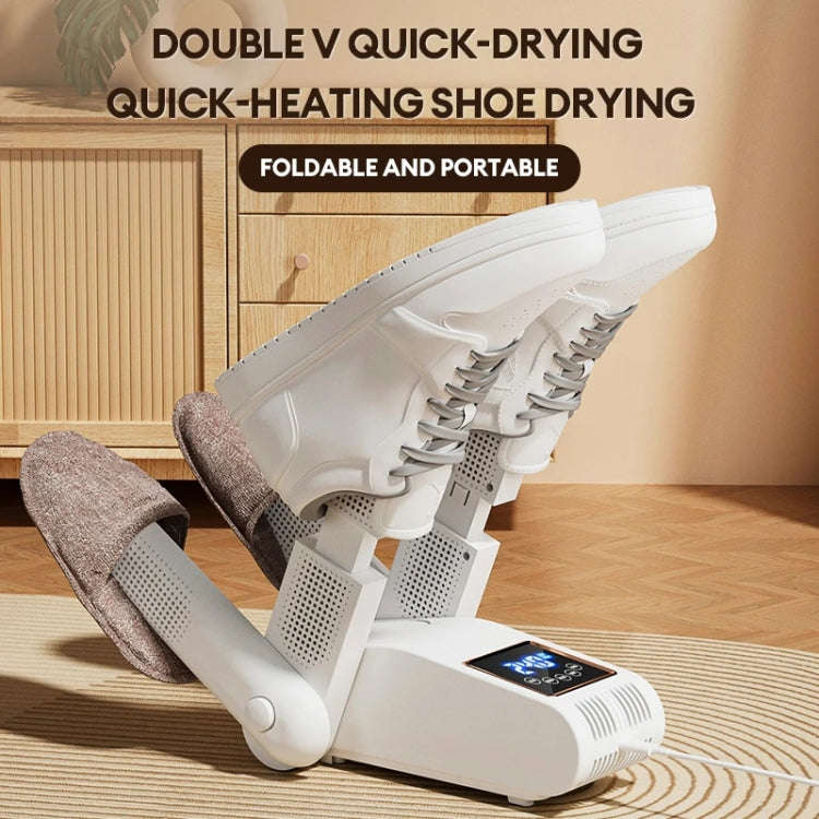 UV Antibacterial LED Touch Intelligent Constant Temperature Shoe Dryer, Spec: EU Plug(Green)