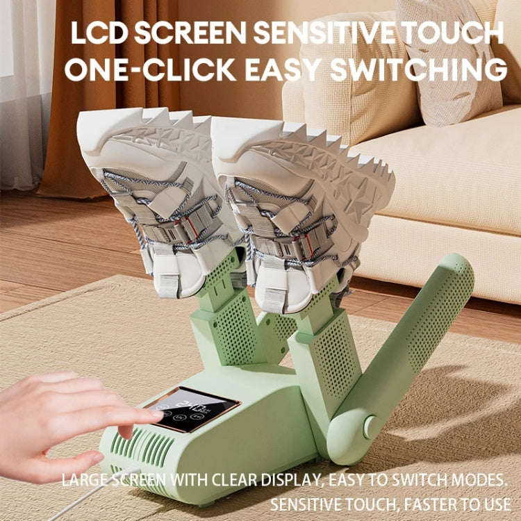 UV Antibacterial LED Touch Intelligent Constant Temperature Shoe Dryer, Spec: EU Plug(Green)