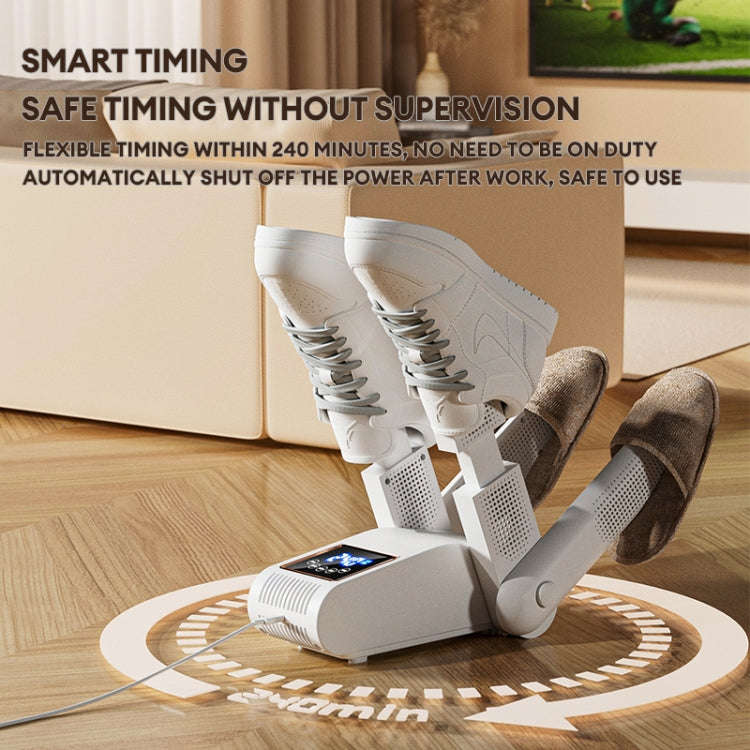 UV Antibacterial LED Touch Intelligent Constant Temperature Shoe Dryer, Spec: EU Plug(Green)