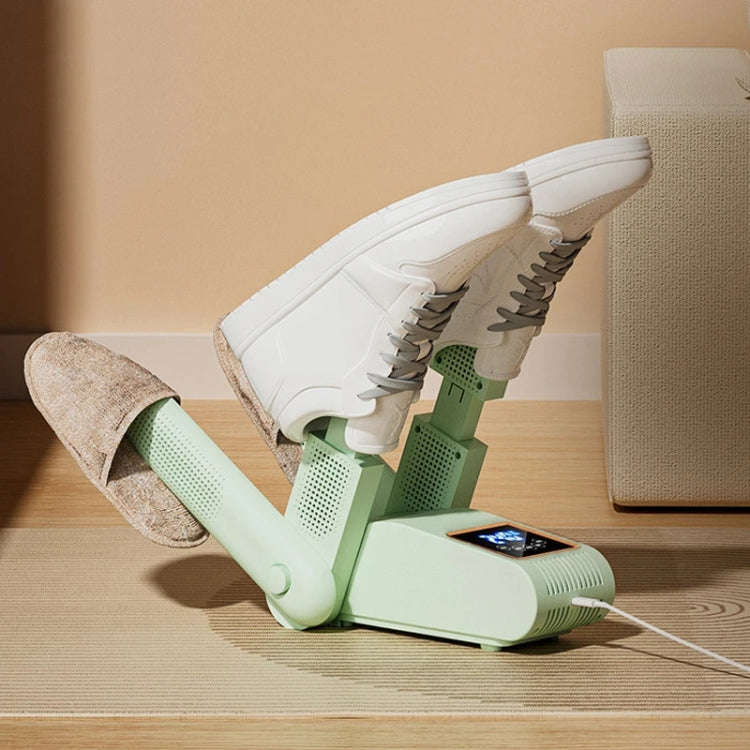UV Antibacterial LED Touch Intelligent Constant Temperature Shoe Dryer, Spec: EU Plug(Green)