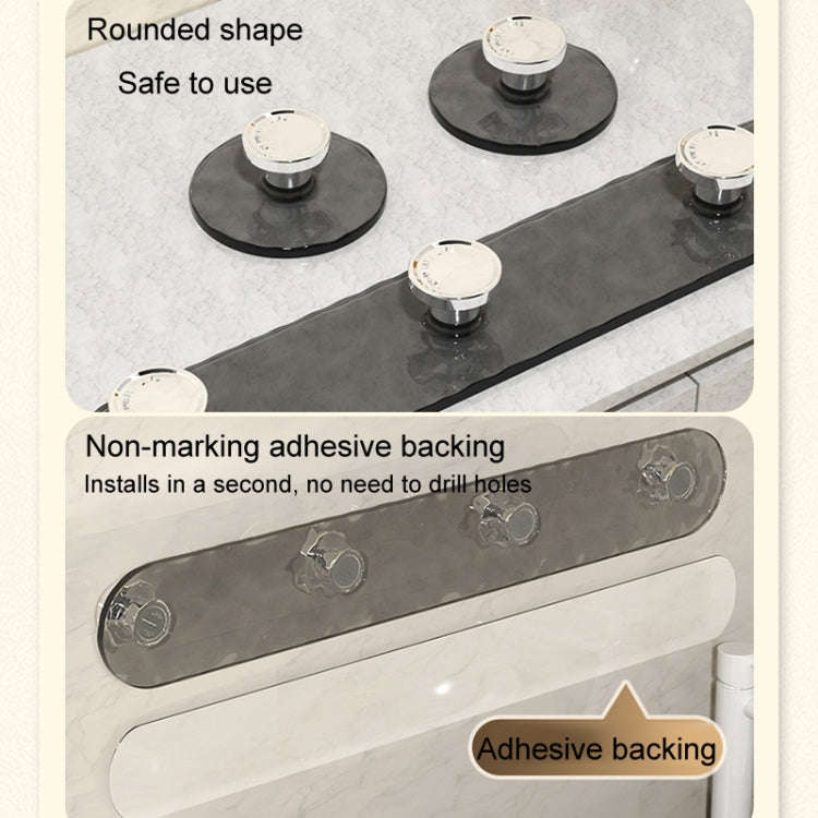 4 Hooks Strong Traceless Adhesive Hooks Nail-free Bathroom Wall Clothes Hanger(White)