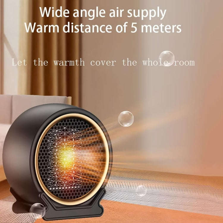 1800W Desktop High-power Two-speed Heater Household Fast Heating Heater, Spec: EU Plug(Black)
