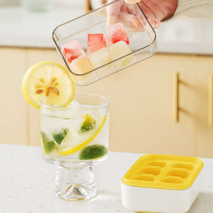 Mini Press Type Ice Cube Mold Food Silicone 6 Cubes Easy to Release Household Ice Lolly Making Bo...