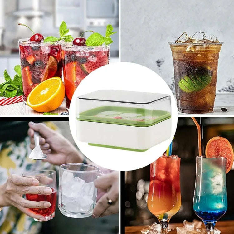 Mini Press Type Ice Cube Mold Food Silicone 6 Cubes Easy to Release Household Ice Lolly Making Bo...