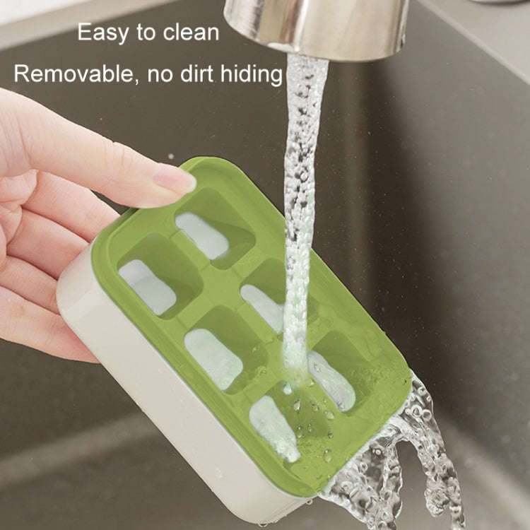 Mini Press Type Ice Cube Mold Food Silicone 6 Cubes Easy to Release Household Ice Lolly Making Bo...