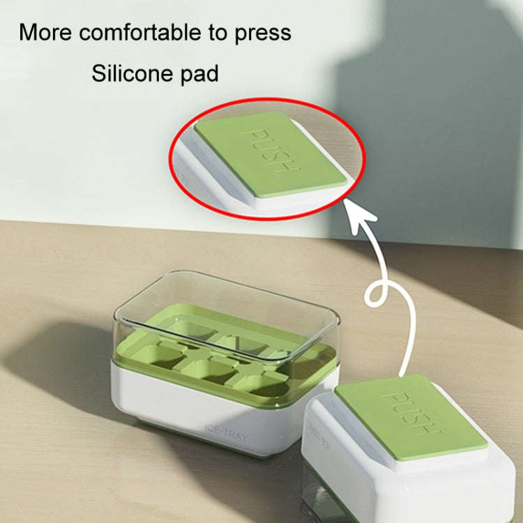 Mini Press Type Ice Cube Mold Food Silicone 6 Cubes Easy to Release Household Ice Lolly Making Bo...