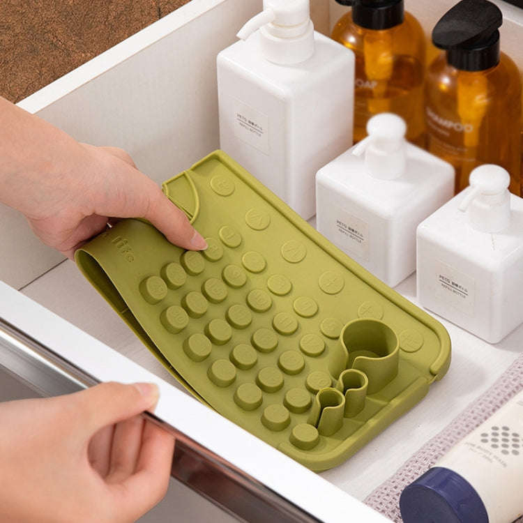 Faucet Silicone Drainage Mat Multi-functional Household Sink Countertop Anti-slip Anti-splash Sto...