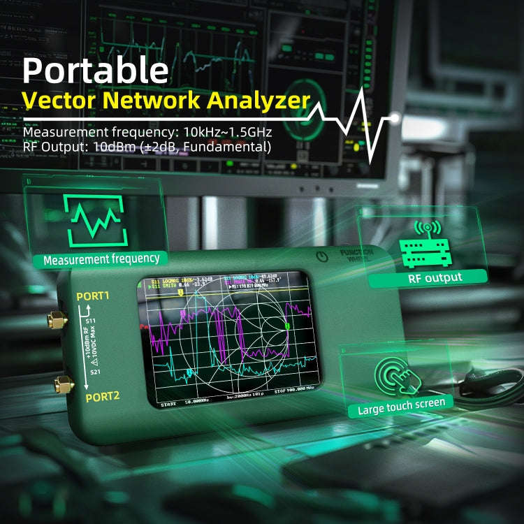 BSIDE P5 Handheld Vector Network Analyser Colorful Screen Network Tester