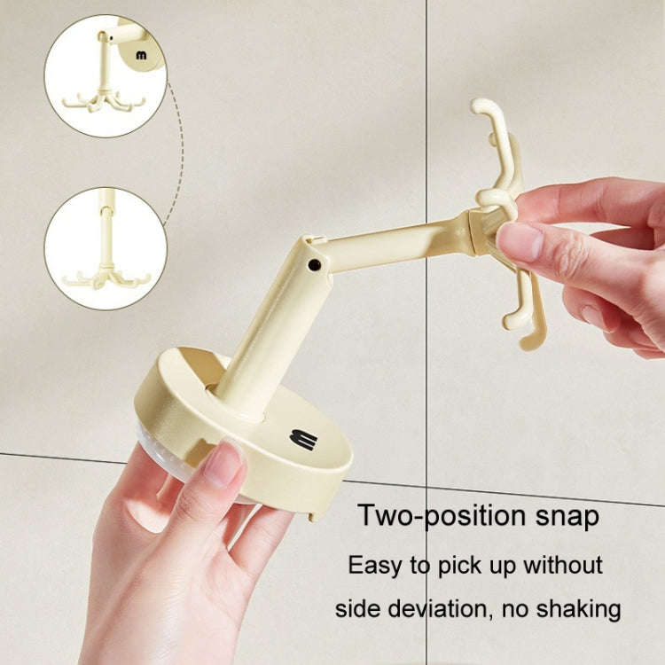 Suction Cup 6 Claws Rotating Hooks Wall Mounted Spatula Spoon Hanger No Punch Kitchenware Storage...