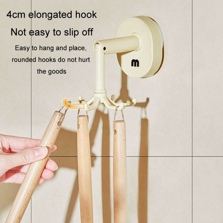 Suction Cup 6 Claws Rotating Hooks Wall Mounted Spatula Spoon Hanger No Punch Kitchenware Storage...